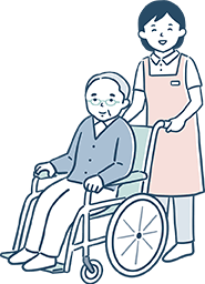 身体介護のイラスト